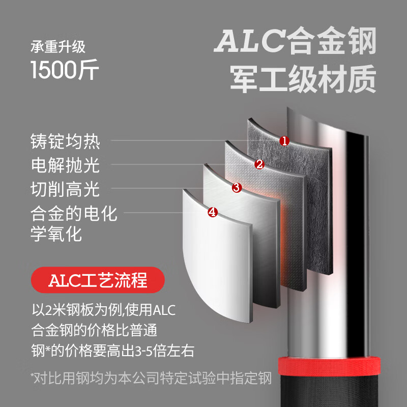 Herfair horizontal bar indoor pull-up device home door horizontal bar punch-free adult boom family children's fitness equipment anti-slip self-locking wall distance 92-120CM