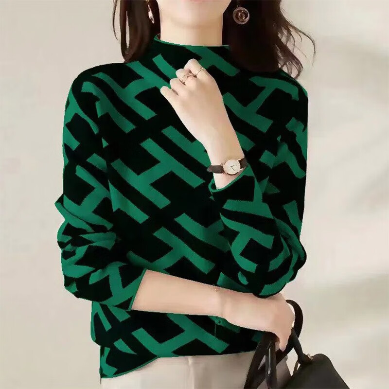 Wonderful beauty double-sided German velvet half-high collar temperament small fragrance bottoming shirt for women 2025 winter new Korean style high-end tops for women, foreign style, white H, German velvet warm L, recommended 100-110 pounds