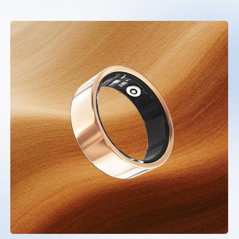 2026 New Light Luxury Smart Ring Titanium Alloy Non-sensory Wear IP68 Waterproof Sleep Heart Rate Blood Oxygen Saturation Monitoring Running Fitness Multi-Sport Record Health Ring Gilt Rose Model Includes Portable Charging Storage Box 12 (Inner Diameter 21.5mm)