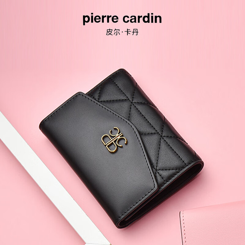 Pierre Cardin bag birthday gift women's bag first layer cowhide versatile wallet women's coin purse multi-card slot bag small bag
