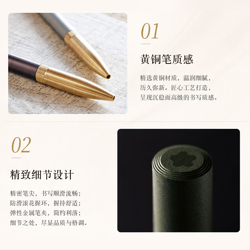 SAKURA New Product Gift Box Signature Pen Ball Ball Pen Brass Pen Teacher's Day Gift Award Imported High-end Metal Rod Gift Pen 007 High-Looking Midnight Blue