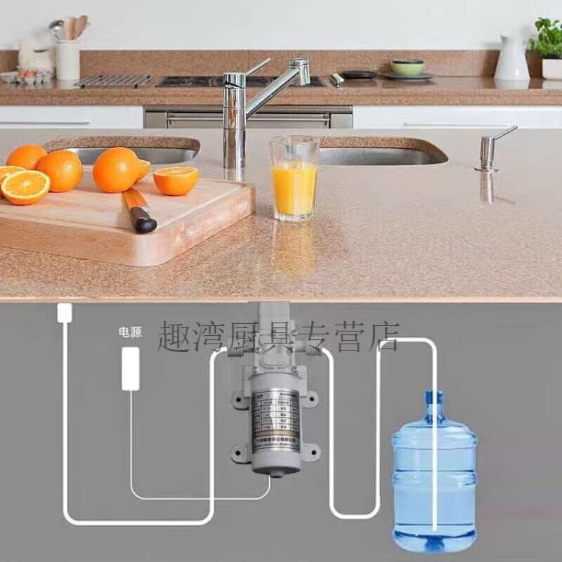 Diaohuang pipeline machine self-priming pump food grade electric small wine pumping ice machine water bottled water refrigerator fully automatic water pumping 60w+5m 12*8 silicone water pipe package