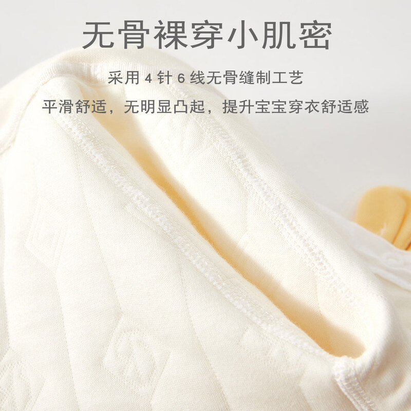 JOYNCLEON baby jumpsuit, newborn clothes, pure cotton long-sleeved pajamas, autumn clothes, quilted baby autumn clothes, romper