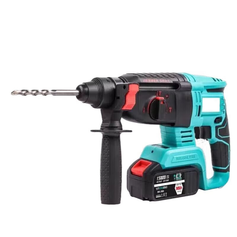 Dayi universal 15-section brushless electric hammer impact drill electric pick lithium electric angle grinder hand drill electric wrench set electric hammer + angle grinder + electric wrench two batteries without box