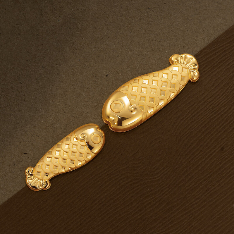 Jinchuan Gold Accumulated Gold Gold Rich Koi Fish Gold Nugget Pure Gold 9999 Gold Carp Investment and Financial Management Gift Rich Koi 5g