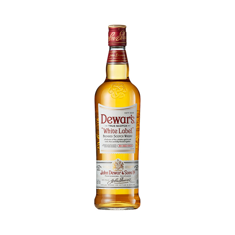 Dewar's White Label Scottish Secondary Aged Whiskey 750ml Hi Bon