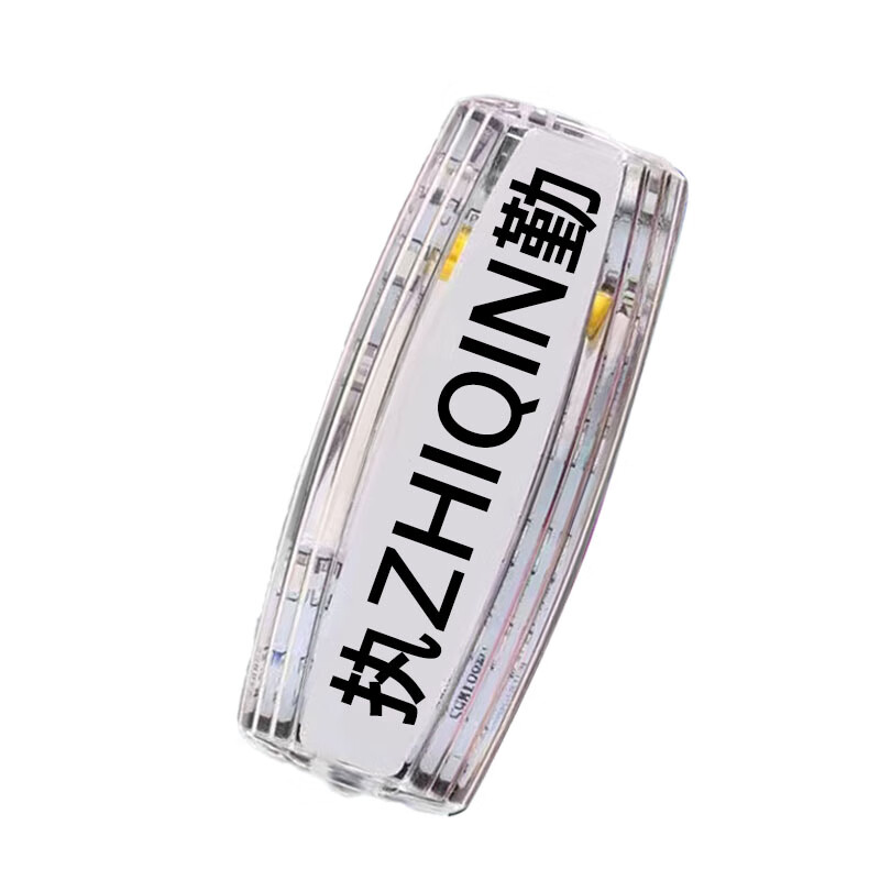 Hauskop Red and Blue Flash Shoulder Light LED Shoulder Clip-on Waterproof Warning Light Traffic Duty Patrol Cycling Distress Signal Light Rechargeable Duty Transparent Version with Charging Cord