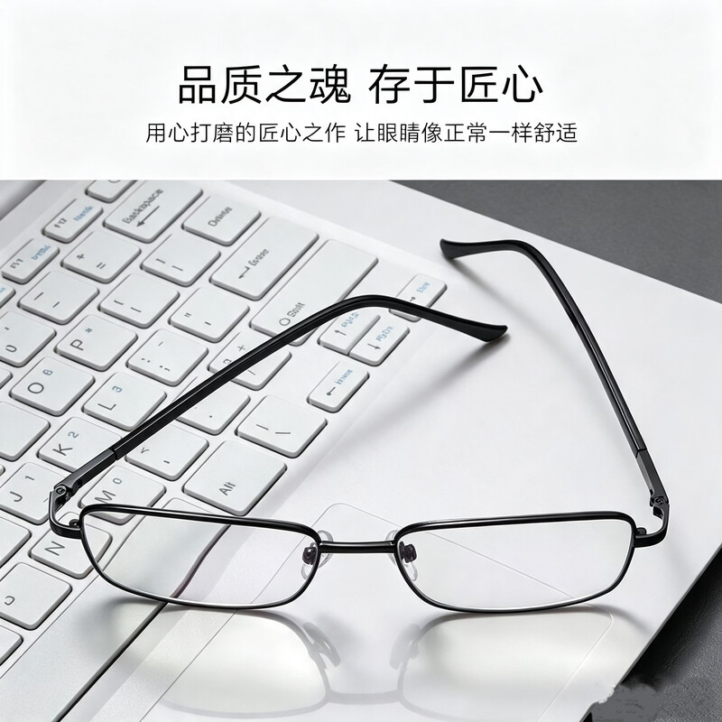 BEST Small Square Frame Myopia Glasses for Men Light and Mature Wind-proof Blue Light Anti-fatigue Flat Glasses Chinese Valentine's Day Gift