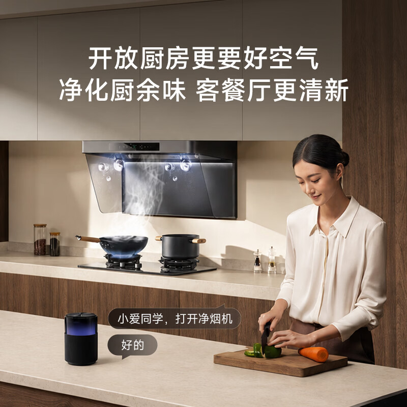 Mijia Xiaomi range hood hood purifier 3Pro P2 upgraded model, old-for-new, door-to-door household European PM2.5 gas leakage monitoring MJ06A