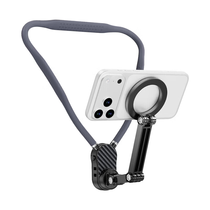 Body accessories: First-person perspective wearable anti-shake live broadcast Vlog hanging neck mobile phone holder suitable for MagSafe suitable for DJI 5 sports camera gopro accessories H1 camera anti-shake model universal for all series/no-sensory wear for horizontal and vertical shooting-H1-2