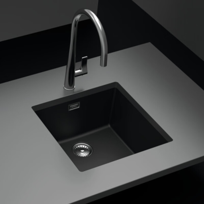 SCHOCK Greenwich N-100 third generation granite sink island kitchen quartz stone above and under counter basin Puro Puro black
