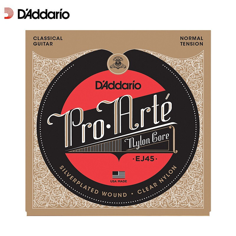 D Addario EJ45 classical guitar strings imported from the United States, standard tension nylon string core set
