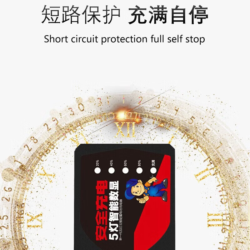 JD Logistics Electric vehicle lead-acid battery charger 72V60V48V pulse repair full self-stop T-type prefix electric vehicle accessories charger lead-acid model 60V20-25AhT port