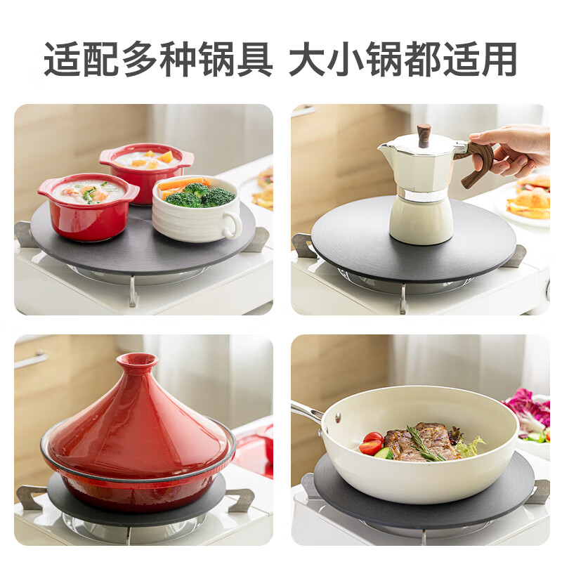Swiss KUHN RIKON gas stove heat conduction plate heat conduction plate protection pot anti-burning black household anti-black pot heat conduction plate 24cm