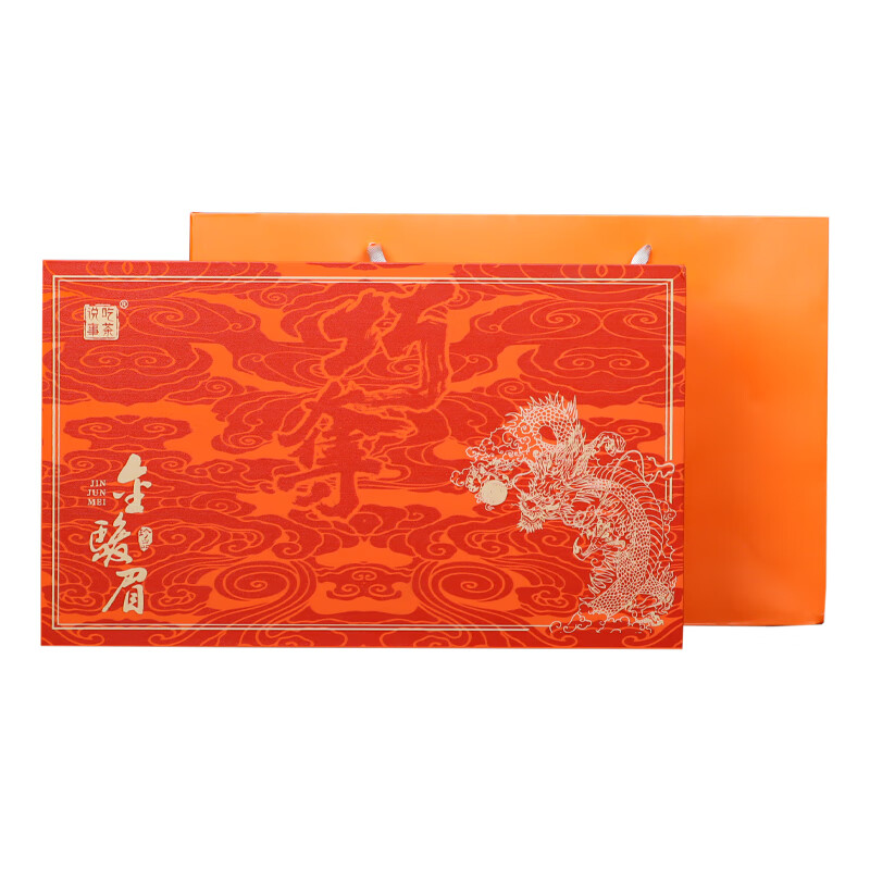 Eat tea and tell stories 2024 new tea Jin Junmei Wuyishan small jar tea tea gift strong aroma black tea high-end gift box for gifts to the elders ingenious gift box Jin Junmei