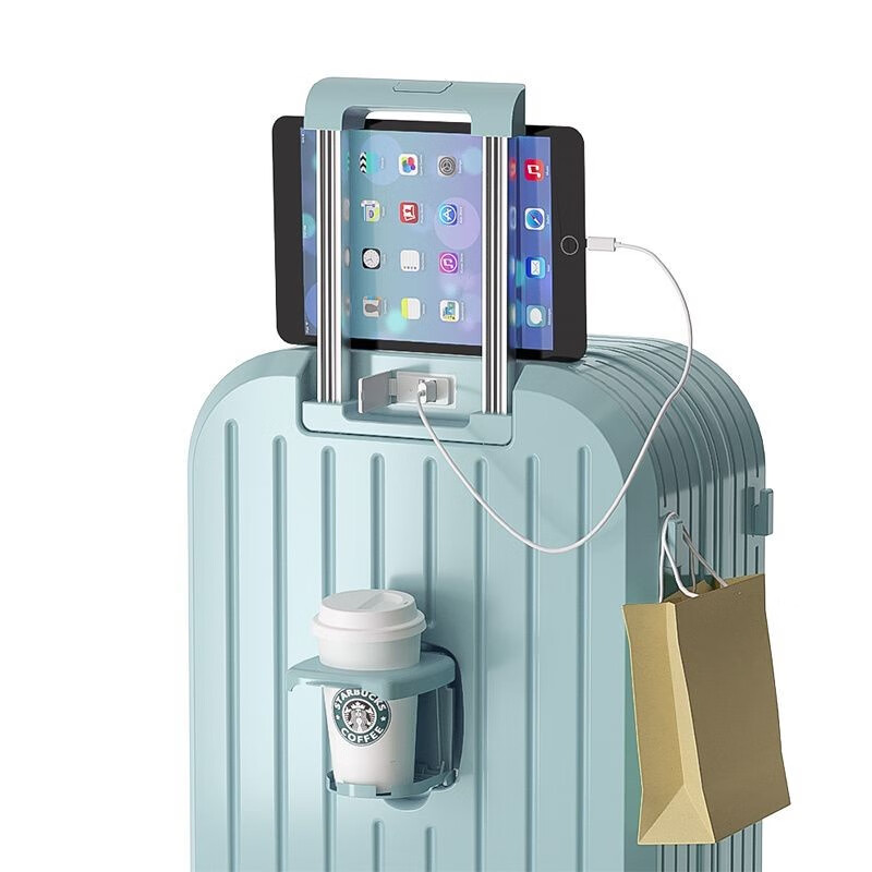 Zhen Zhimeng multifunctional suitcase universal wheel men's and women's trolley case student password box large capacity suitcase zipper suitcase glacier blue upgraded multi-function 24-inch mid-way suitcase