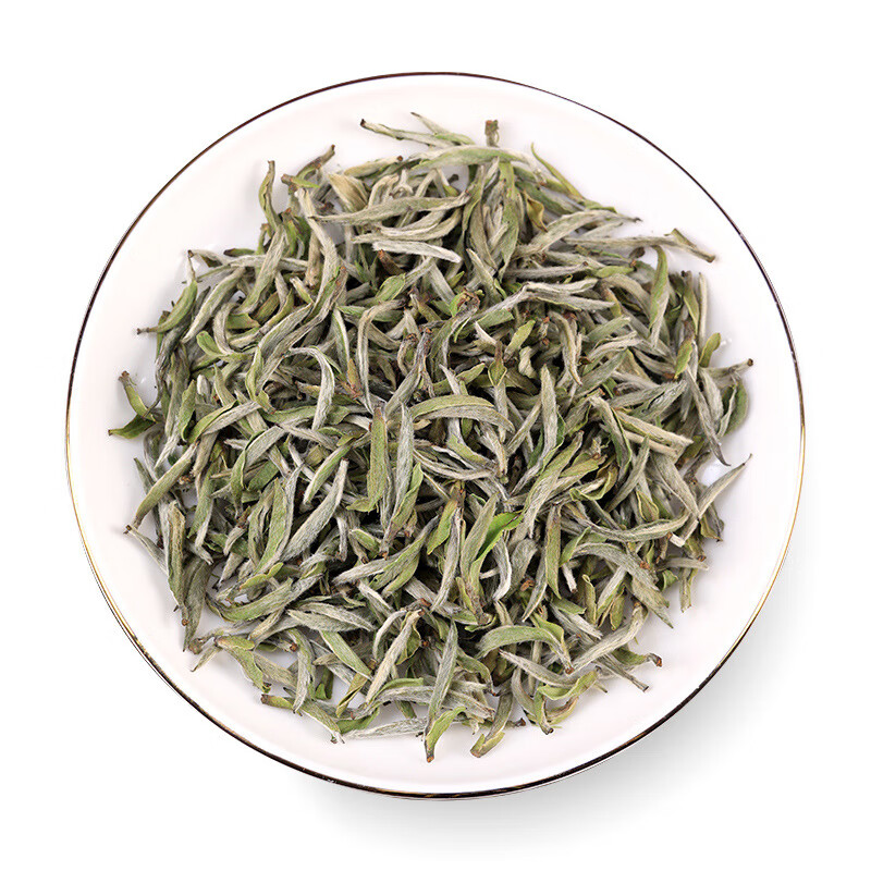 Huajingxing Fuding White Tea 2024 Wilderness First Picked Special Grade Silver Needle White Tea from Taimu Mountain Core Production Area New Tea Powder 2023 First Picked Special Grade Old Tree Silver Needle 50g (Wholesale 4250 Yuan