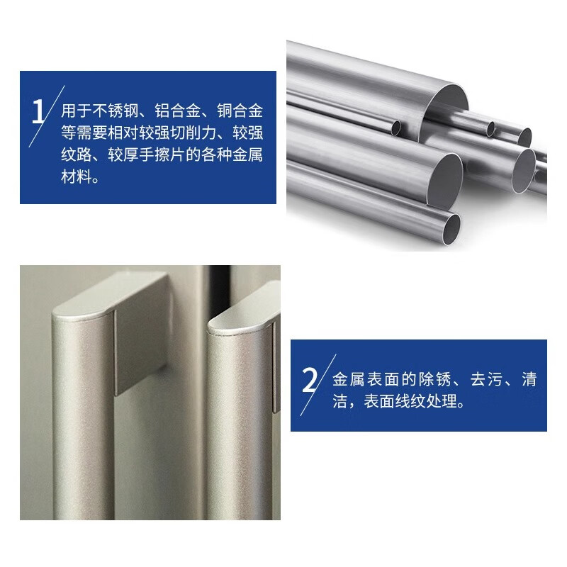 NORTON Saint-Gobain scouring pad green 7.5CM*5m industrial emery thickened hard stainless steel brushed cloth metal rust removal cleaning polishing (1 roll)