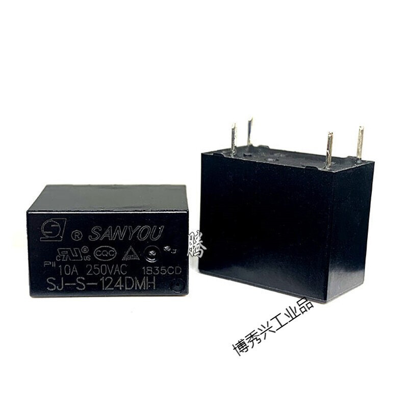 SJ-S- 105 112 124DMH 5V12V 24V 4 pins normally open 10A 250V SJ-S- 112DMH(12V) 5 pcs