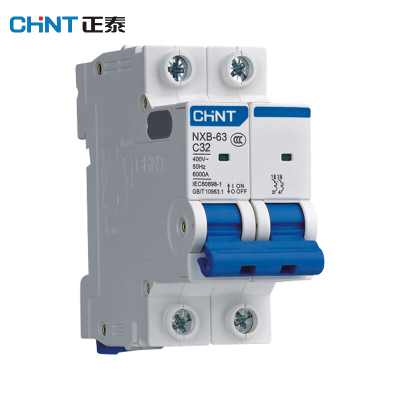 Chint (CHNT) overload air switch NXB-63-2P-C32 small circuit breaker 32A