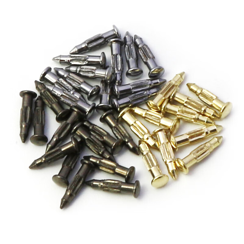 Yichen customized belt head repair accessories, screws, men's automatic buckle head rivets, belt head buckle bolt pants, black rivets mixed pack (12 rivets)