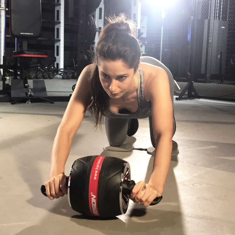 HARISON Hanchen abdominal wheel home automatic rebound giant wheel abdominal roller abdominal muscle wheel abdominal fitness equipment HR-411