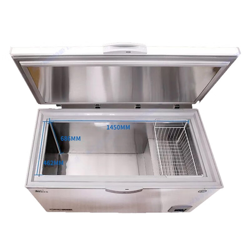 Jiesheng ultra-low temperature freezer horizontal 418 liters deep-cold low-temperature frozen commercial tuna sashimi sea fishing seafood experimental refrigerator warranty three years delivery to your door minus 65 degrees horizontal 418 liters 418 liters