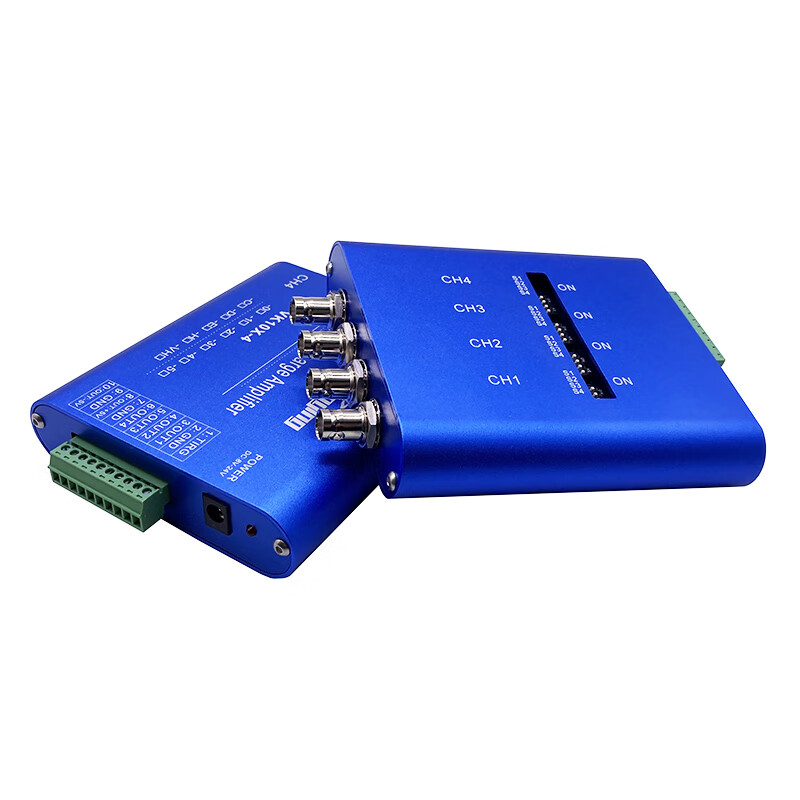 Charge Amplifier Acceleration Sensor Piezoelectric PVDF Amplification Charge Measurement Single Channel VK100 x 1Hz-10KHz Low Frequency