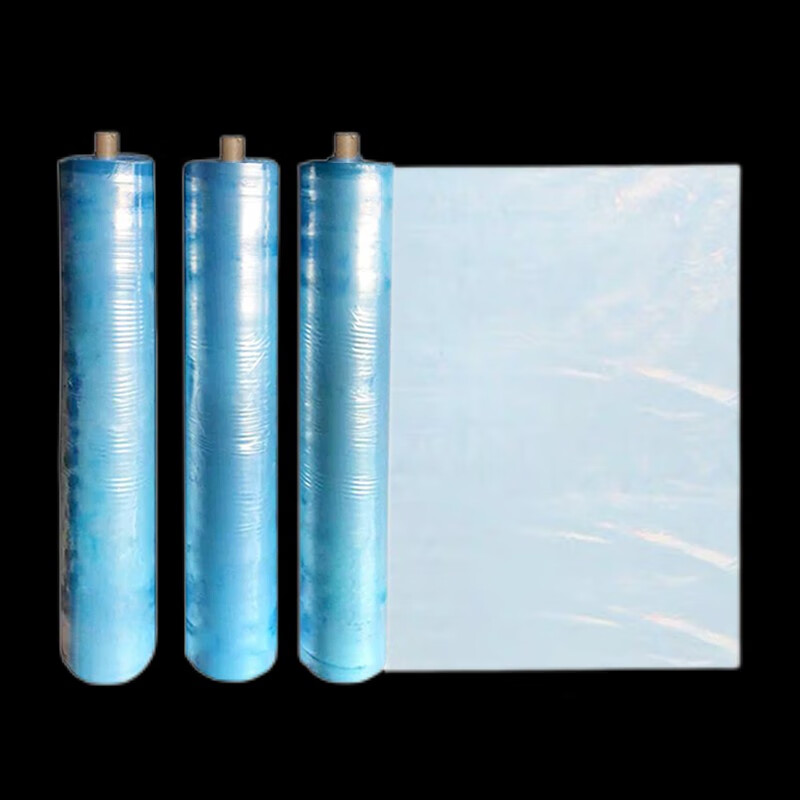 Huazhiran PO film blue drip-free film plastic film agricultural thermal insulation anti-fog film plastic cloth thickened transparent vegetable greenhouse film thickened PO film (national standard) 0.12mm thick 5 meters wide 5 meters long
