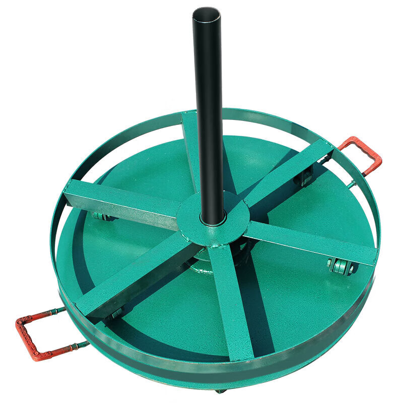 Cable pay-off tray Horizontal floor-standing disc reinforced and thickened channel steel pay-off rack Power optical cable pay-off device Reinforced 5T diameter 1 meter Pressure bearing/belt roller
