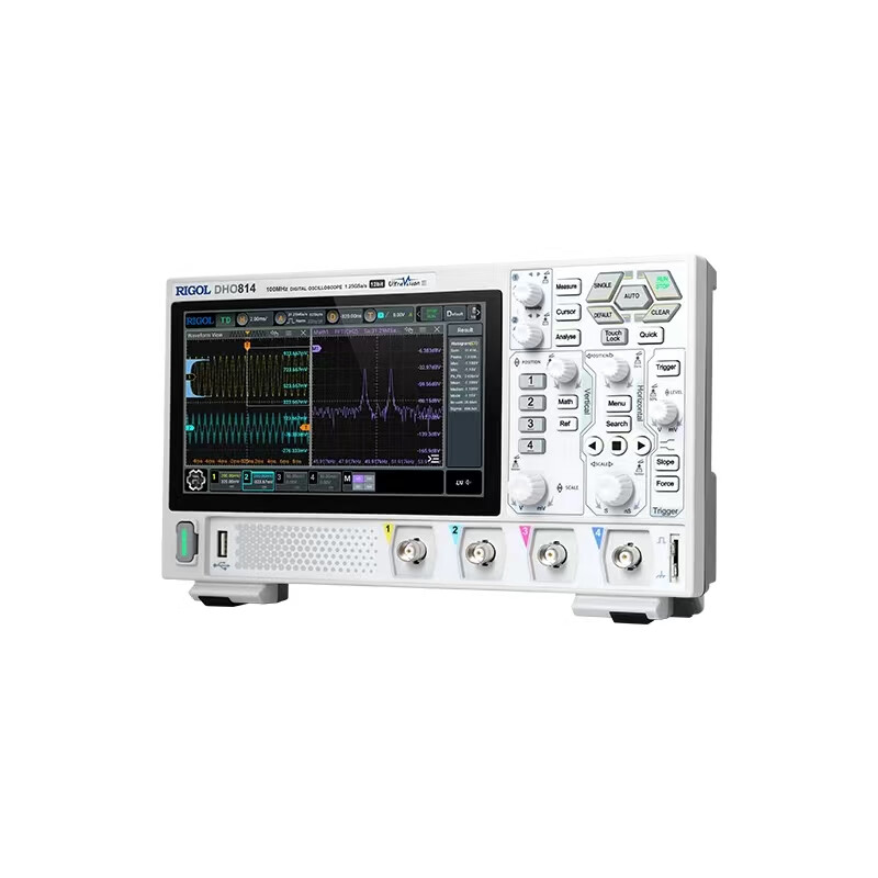RIGOL Puyuan Precision DHO814 digital oscilloscope four-channel 100MHz high-resolution 12bit portable DHO814 (100MHz four-channel)