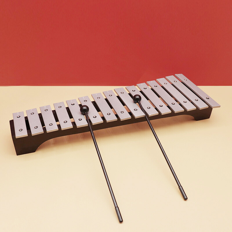 Xingbeixiang Orff percussion instrument aluminum plate piano children's music hand knocking xylophone teaching aids teaching special eight-tone piano 15-tone aluminum piano (with piano bag)