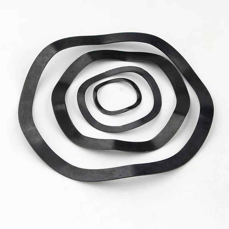 Guwanji 65 manganese steel corrugated elastic washer 304 stainless steel spring three-peak washer bearing wave washer M23*29*0.3 50 pieces 304