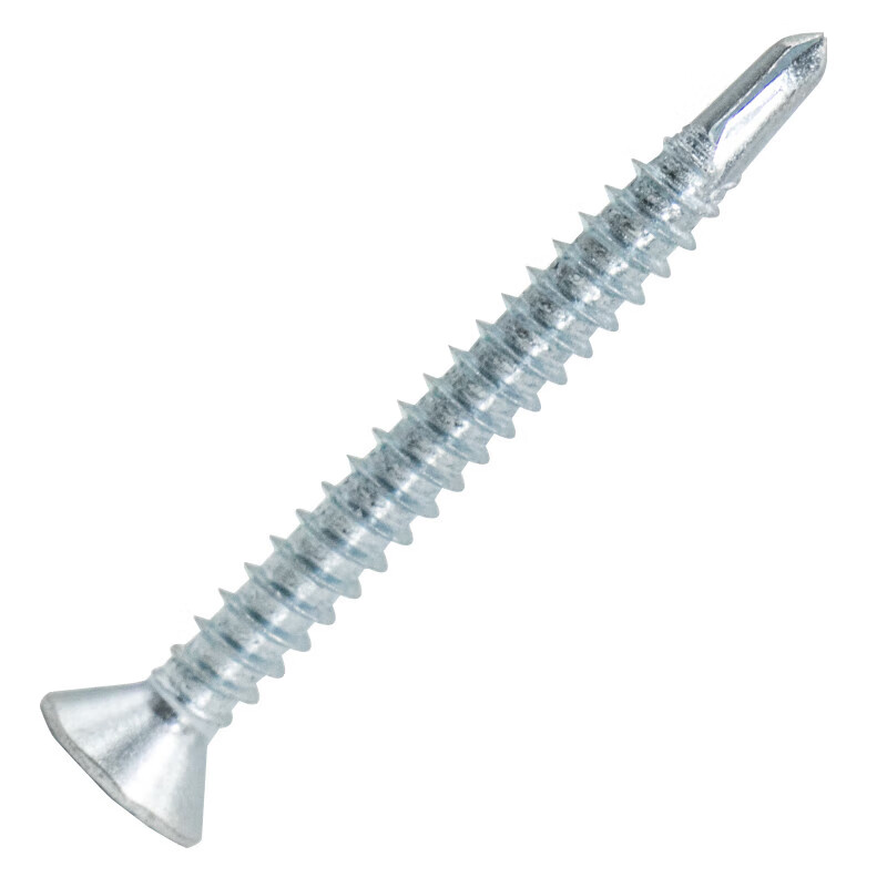 Hasdick blue and white zinc cross recessed countersunk head drill tail screw GB15856.2 dovetail nail ST4.2*16 (200 pieces)