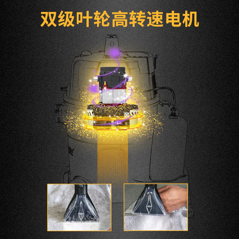Vacmaster American Vacmaster fabric sofa cleaning machine spray-extraction all-in-one vacuum cleaner carpet cleaning artifact hotel sofa curtain mattress car beauty suction all-in-one cleaning artifact (commercial version 30L) suitable for hotel office housekeeping cleaning carpet sofa cleaning