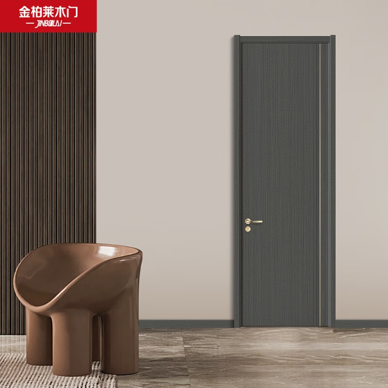 Kimberly wooden door solid wood composite door custom bedroom door modern minimalist door set door wooden composite door L-321