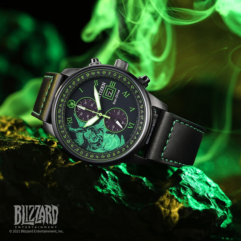 Citizen Watch World of Warcraft Co-branded Limited Edition Photo-Driven Watch for Men and Women Illidan Sylvanas Lich King CA7075-05E Illidan