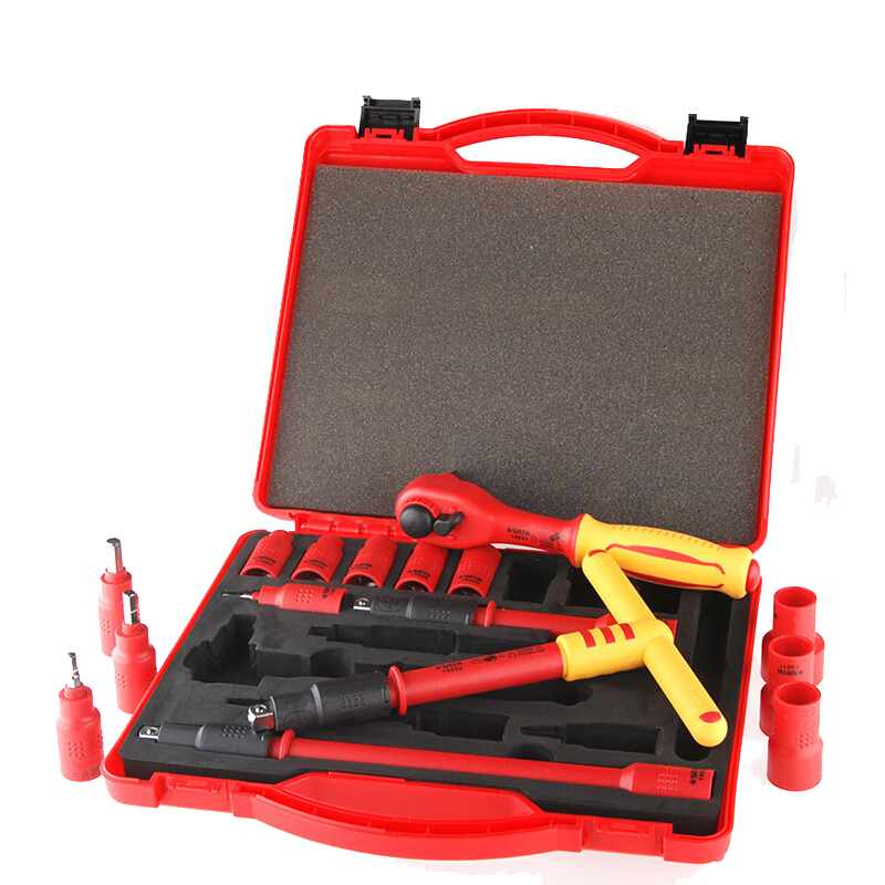SATA tool VDE insulating sleeve set 12.5MM series 20 pieces 09267 16 pieces 10MM series 09268 09267_20 pieces 12.5MM series