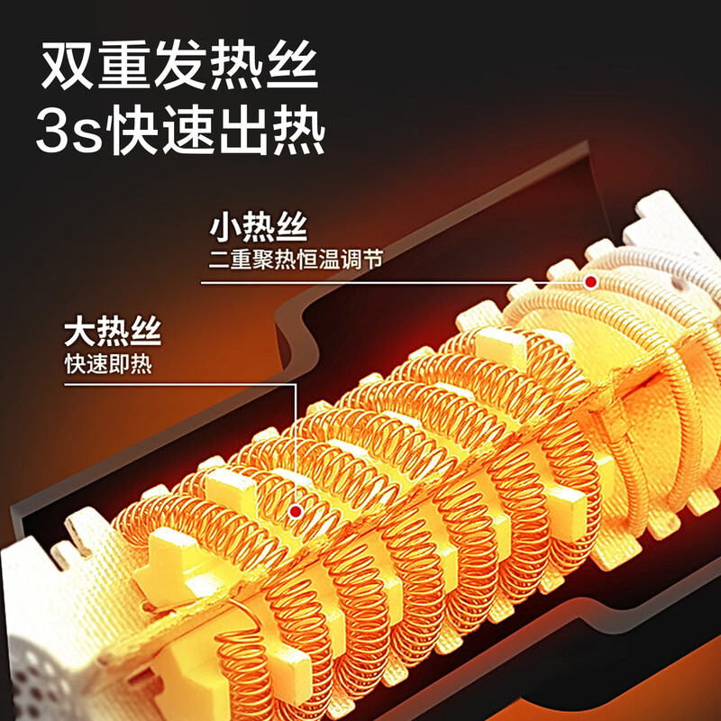 Deli hot air gun two-stage temperature adjustment electric hair dryer car film baking gun shrink film drying gun 2000W