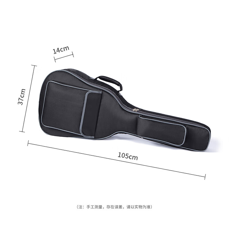 Lovebird 38-inch 39-inch guitar bag 10mm thickened sponge shoulder folk guitar bag guitar bag guitar case black