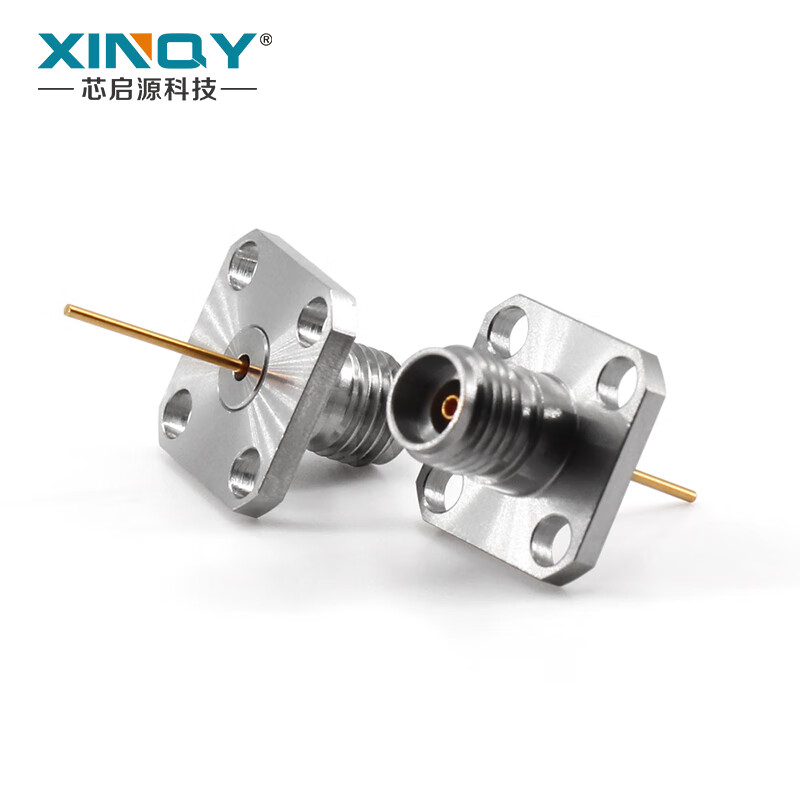 XINQY Xinqiyuan 2.92mm RF coaxial connector 40G copper wire four-hole fixed connector KFD air cable seat batch 100/piece (minimum bid of 200 pieces, please note the model when placing an order)