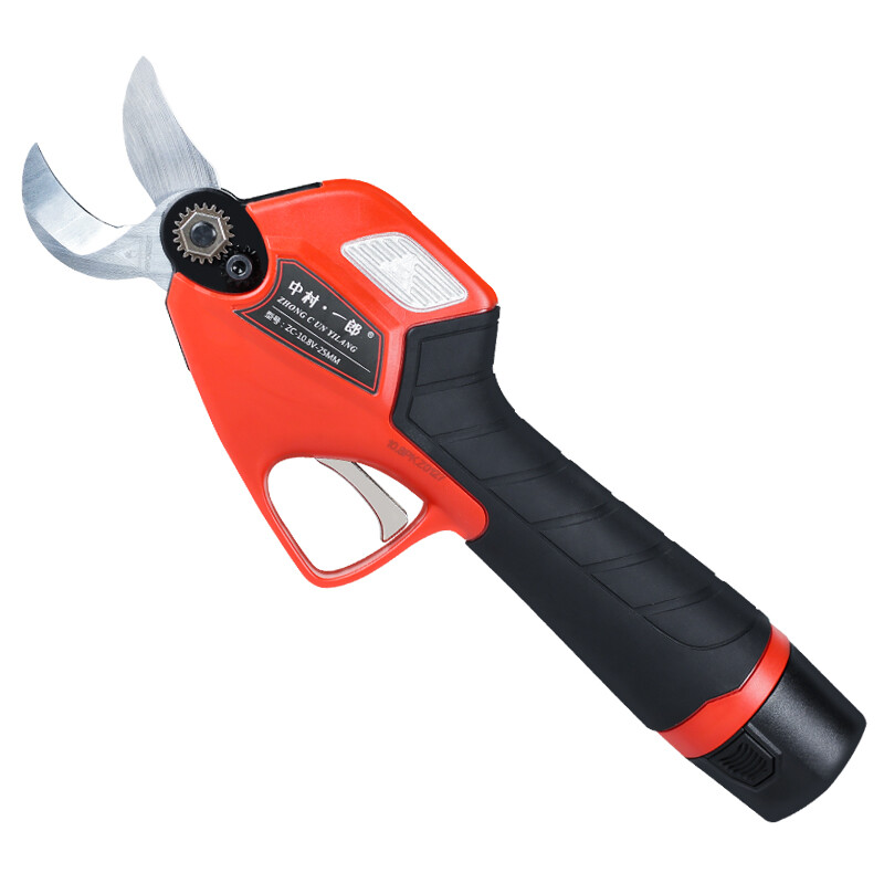 Shantou Lincun double-knife linkage electric pruning scissors for fruit trees and gardens rechargeable household portable branch pruning scissors double-knife 10.8V 25MM two lithium batteries