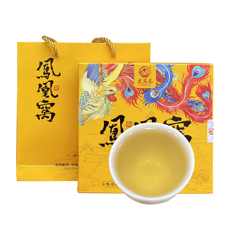 Longrui Tea Longrui Tea 2017 Phoenix Nest Raw Tea 200g/piece Pu'er Tea Raw Tea Pure Dry Storage Yiwu Ancient Tree