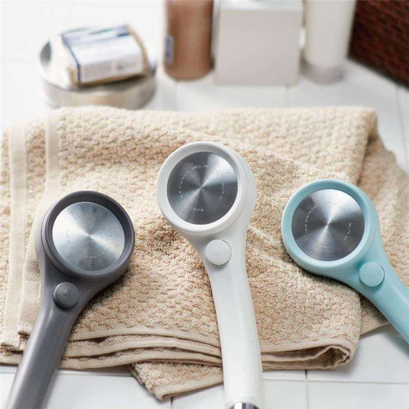 SANEI Japan's original Sanei Sanei fine water shower handheld pressurized water-saving shower head 50% water saving rate simple design PS313-80XA-WA2 with pause button white