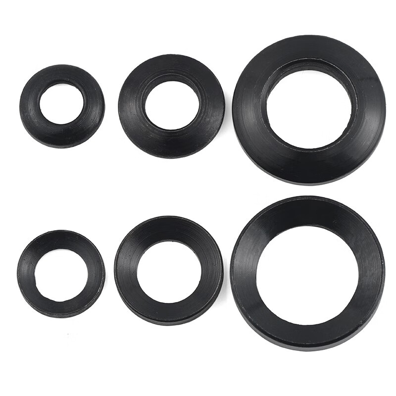 Jinggong black GB849 spherical washer and GB850 conical washer concave and convex gasket 6-64 64 (1 set)