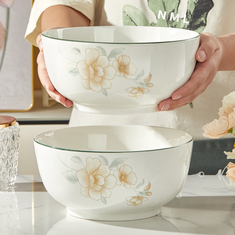 Liuhao Jingdezhen underglaze color ceramic flavor dish seasoning sauce sauce dish household small fresh and high-looking ceramic small dish 6-inch noodle bowl 1