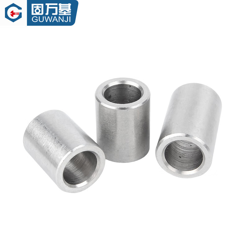 Guwanji 304 stainless steel extended cylindrical sleeve shaft sleeve bushing hollow tube toothless screw spacer column sleeve pin sleeve 10x16x20 5 pieces