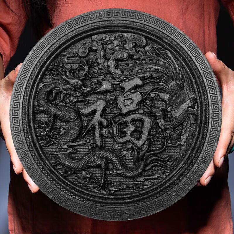 Weiting Dragon and Phoenix Chengxiang Dahongpao Tea Cake 1000g Wuyi Rock Tea Tea Carving Ornaments Gift Box + Tea Stand Colorful Gift Box 1000g Dragon and Phoenix Tea Cake