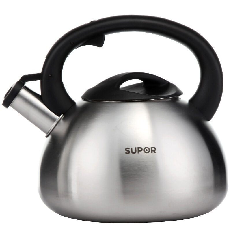 Supor 304 stainless steel kettle whistle kettle natural gas gas induction cooker universal whistle cooking kettle hot water kettle whistle kettle 3.5L