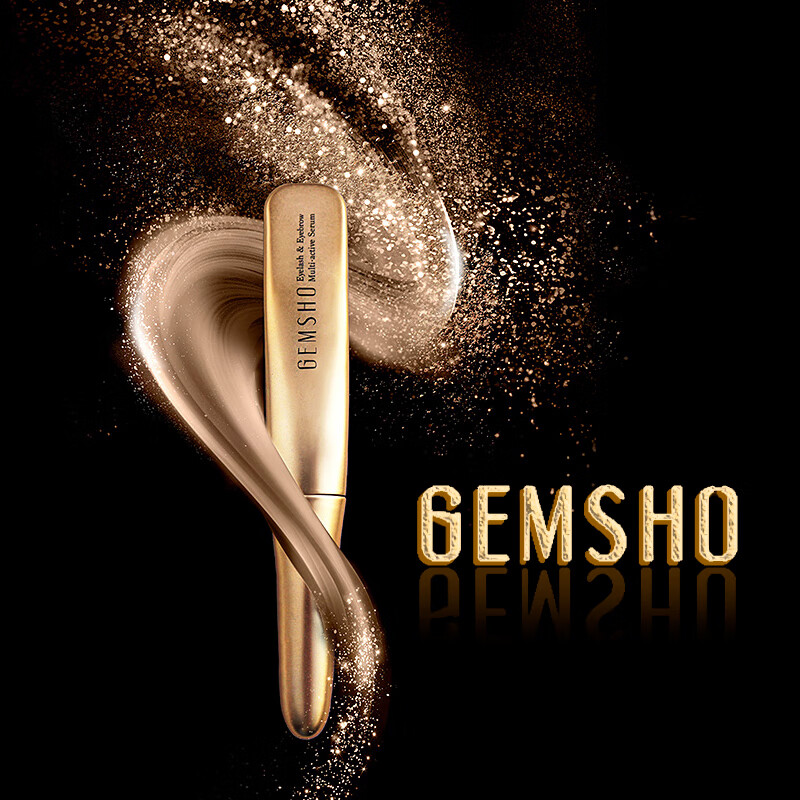 Gemsho American gemsho eyelash beauty eyebrow eyelash serum long thick curling mascara eyebrow nourishing liquid nutrition liquid 1 pack (shoot 2 and get 4) 89% of buyers place an order